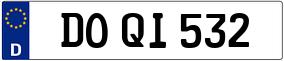 Truck License Plate